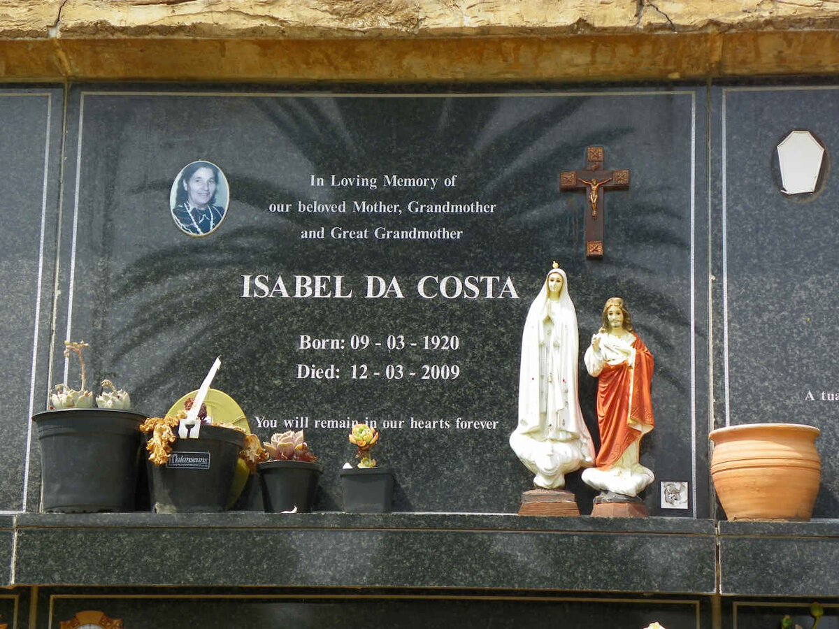 COSTA Isabel, da 1920-2009