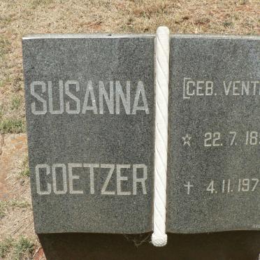 COETZER Susanna nee VENTER 1894-1977