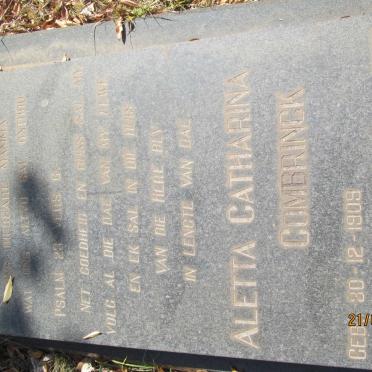 COMBRINCK Aletta Catharina 1909-1967