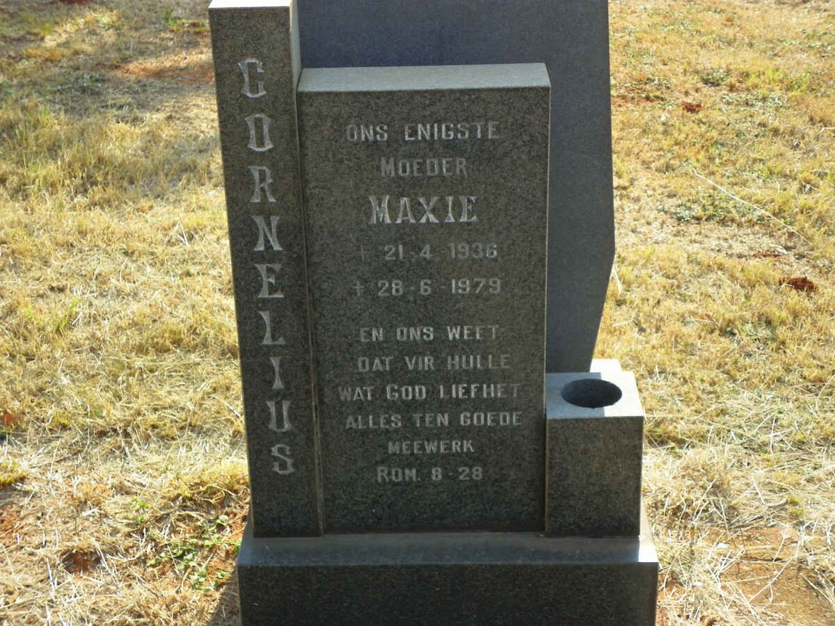 CORNELIUS Maxie 1936-1979