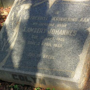COLYN Lambert Johannes 1921-1959