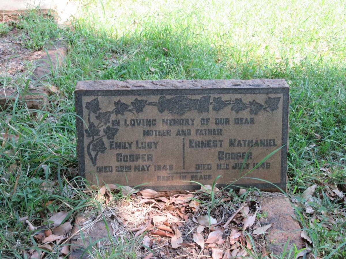 COOPER Ernest Nathaniel -1946 &amp; Emily Lucy -1946