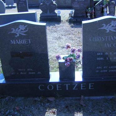COETZEE Christian Jacobus 1901-1987 &amp; Mariet