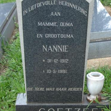 COETZEE Nannie 1912-1981