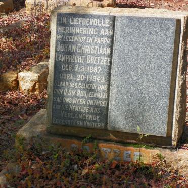 COETZEE Johan Christiaan Lamprecht 1897-1943