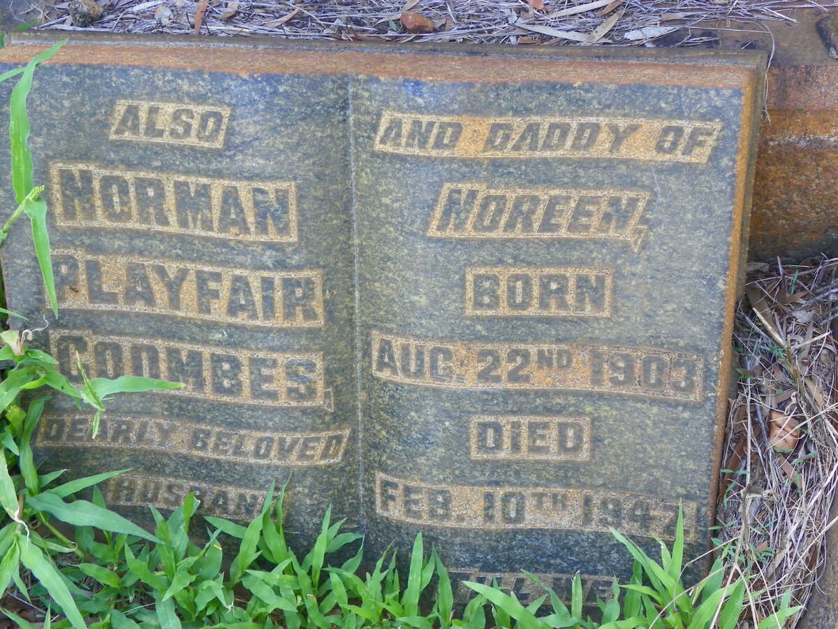 COOMBES Norman Playfair 1903-1947 :: COOMBES Arthur Playfair 1930-1943