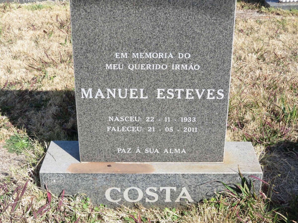 COSTA Manuel Esteves 1933-2011