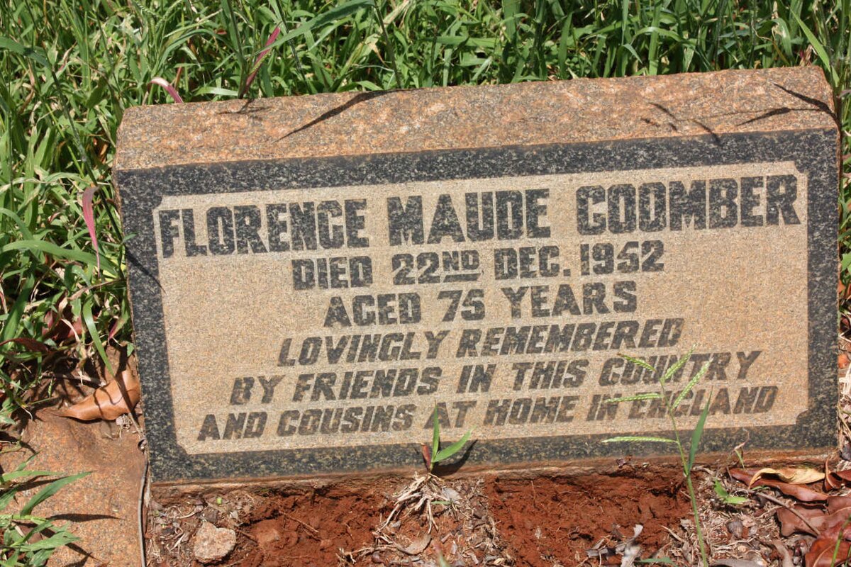 COOMBER Florence Maude -1952