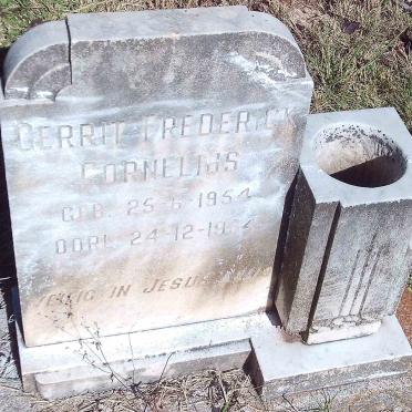 CORNELIUS Gerrit Frederick 1954-1954