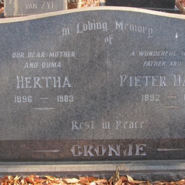 CRONJE Pieter Daniel 1892-1960 &amp; Hertha 1896-1983