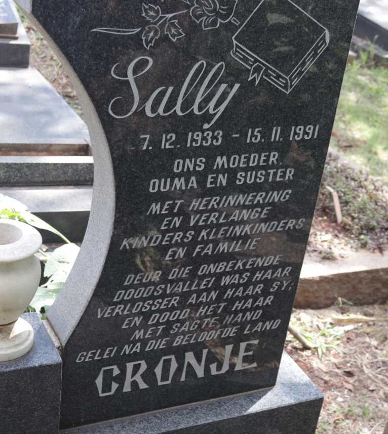 CRONJE Sally 1933-1991