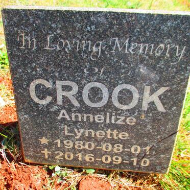 CROOK Annelize Lynette 1980-2016