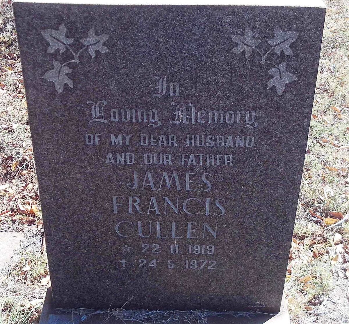 CULLEN James Francis 1919-1972