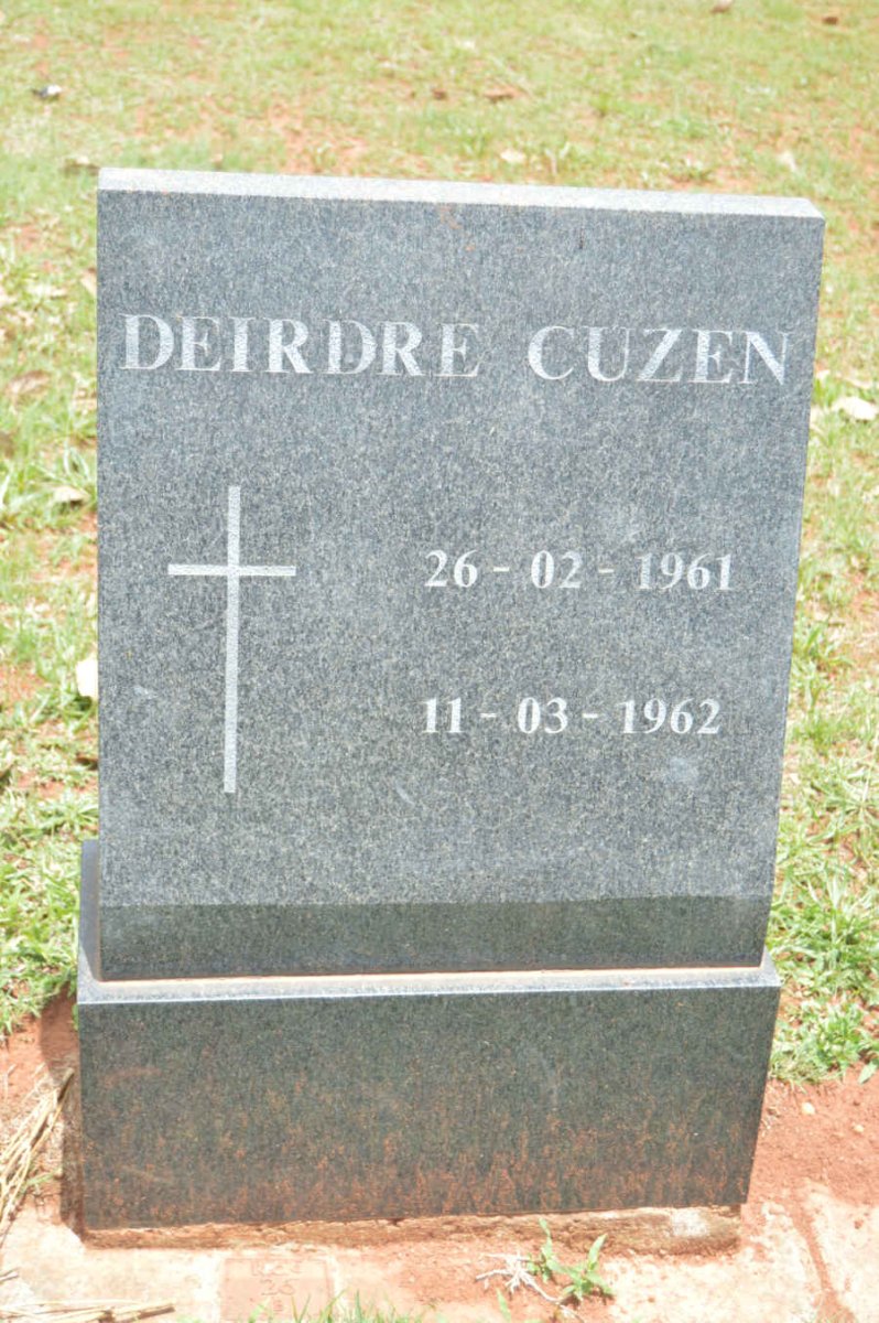 CUZEN Deirdre 1961-1962