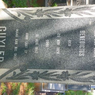 CUYLER Benedictus 1920-1947