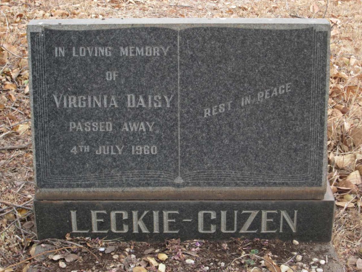 CUZEN Virginia Daisy, LECKIE -1960