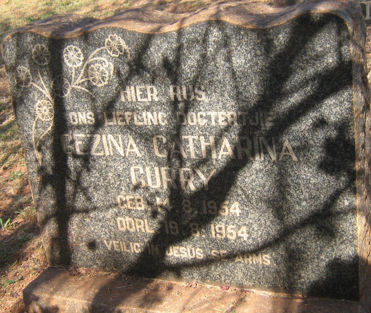 CURRY Gezina Catharina 1954-1954