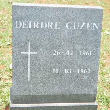 CUZEN Deirdre 1961-1962