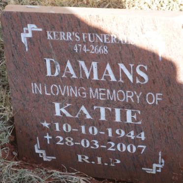 DAMANS Katie 1944-2007