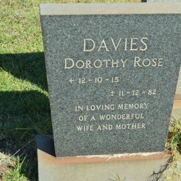 DAVIES Dorothy Rose 1915-1982
