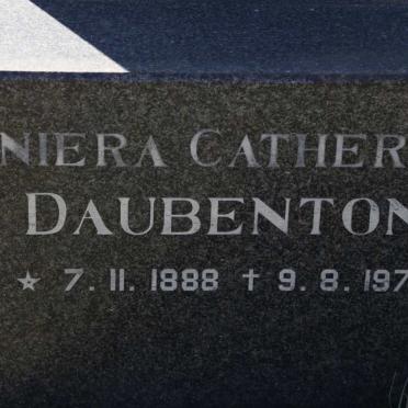 DAUBENTON Kniera Catherine 1888-1979