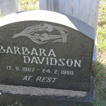 DAVIDSON Barbara 1907-1980