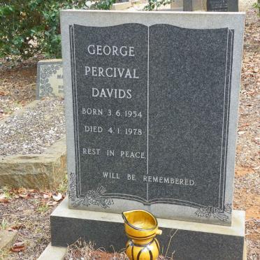 DAVIDS George Percival 1954-1978