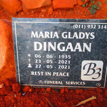 DINGAAN Maria Gladys 1935-2021