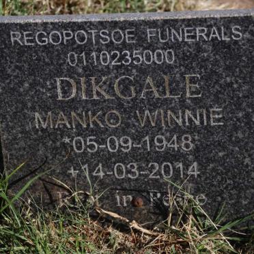 DIKGALE Manko Winnie 1948-2014