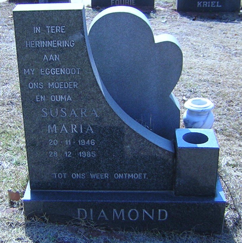 DIAMOND Susara Maria 1946-1985