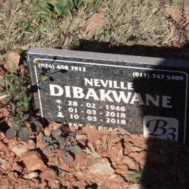DIBAKWANE Neville 1946-2018