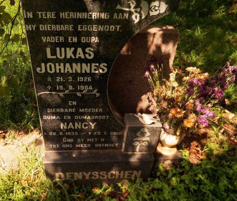 DENYSSCHEN Lukas Johannes 1926-1984 &amp; Nancy 1935-2010