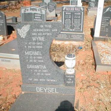 DEYSEL Wynie 1960-1986 :: DEYSEL Michael 1981-1986 :: DEYSEL Samantha 1983-1986