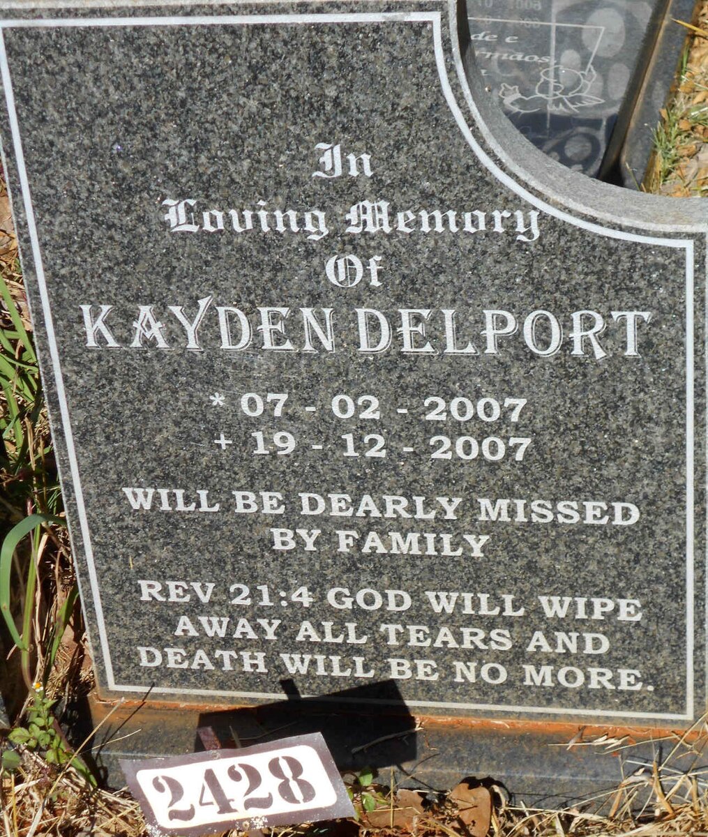 DELPORT Kayden 2007-2007