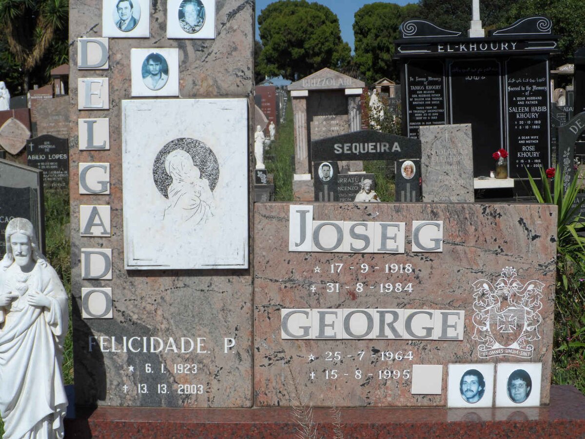 DELGADO Jose G. 1918-1984 &amp; Felicidade P. 1923-2003 :: DELGADO George 1964-1995