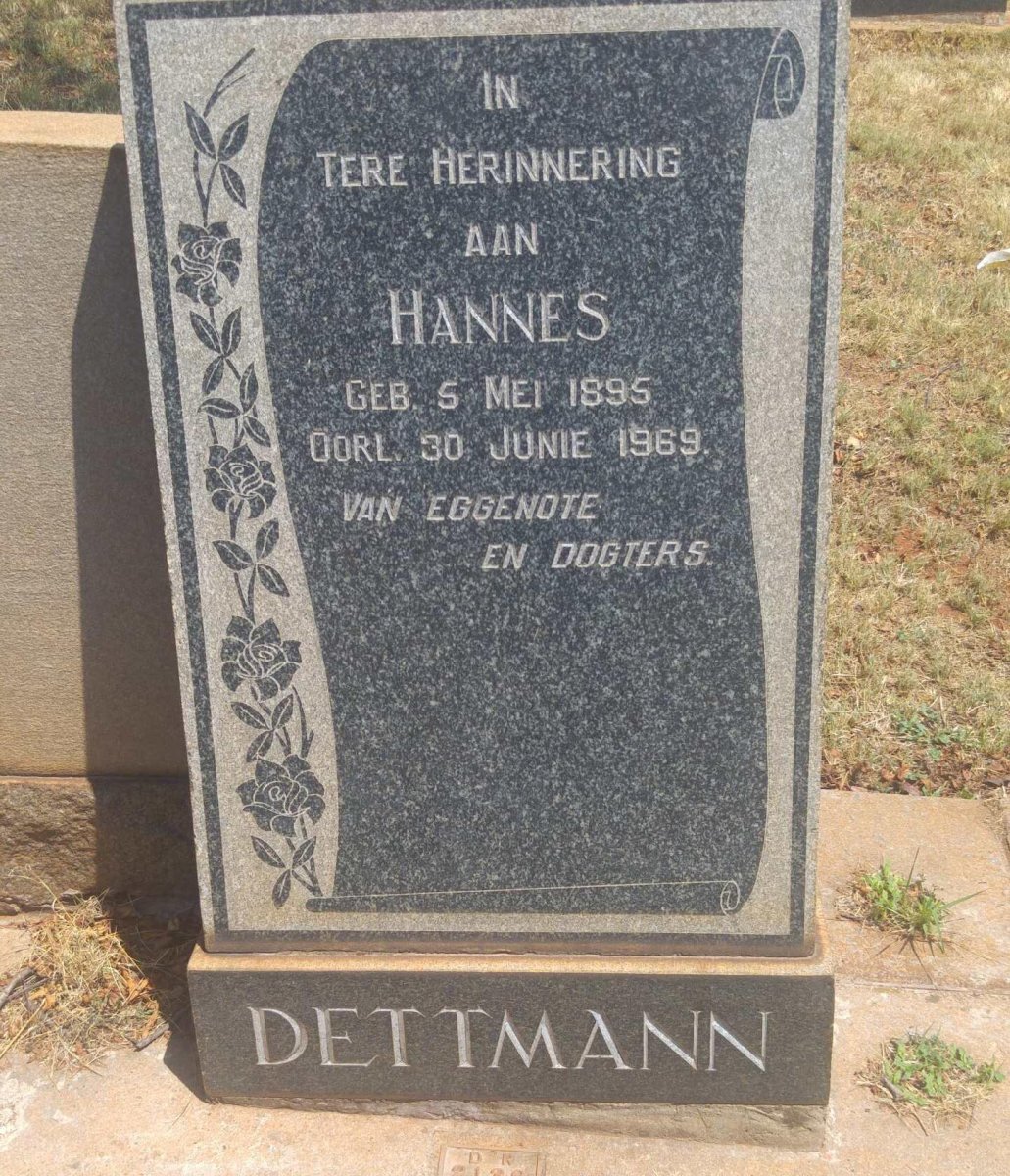 DETTMANN Hannes 1895-1969