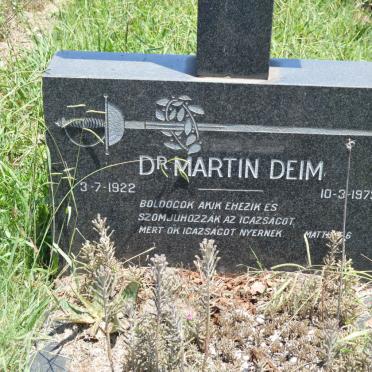 DEIM Martin 1922-1973 &amp; Maria 1919-1985