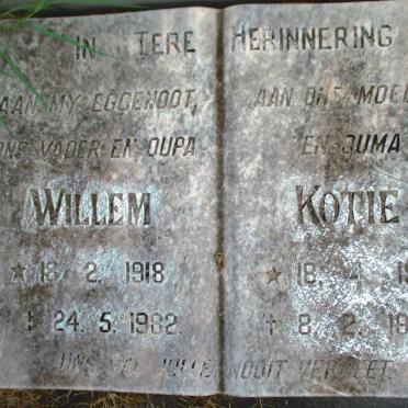 DEYSEL Willem 1918-1982 &amp; Kotie 1915-1987