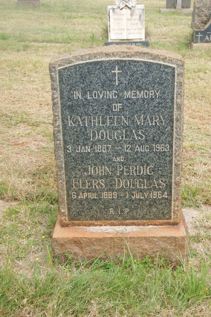 DOUGLAS John Perdic Elers 1888-1964 &amp; Kathleen Mary 1887-1963