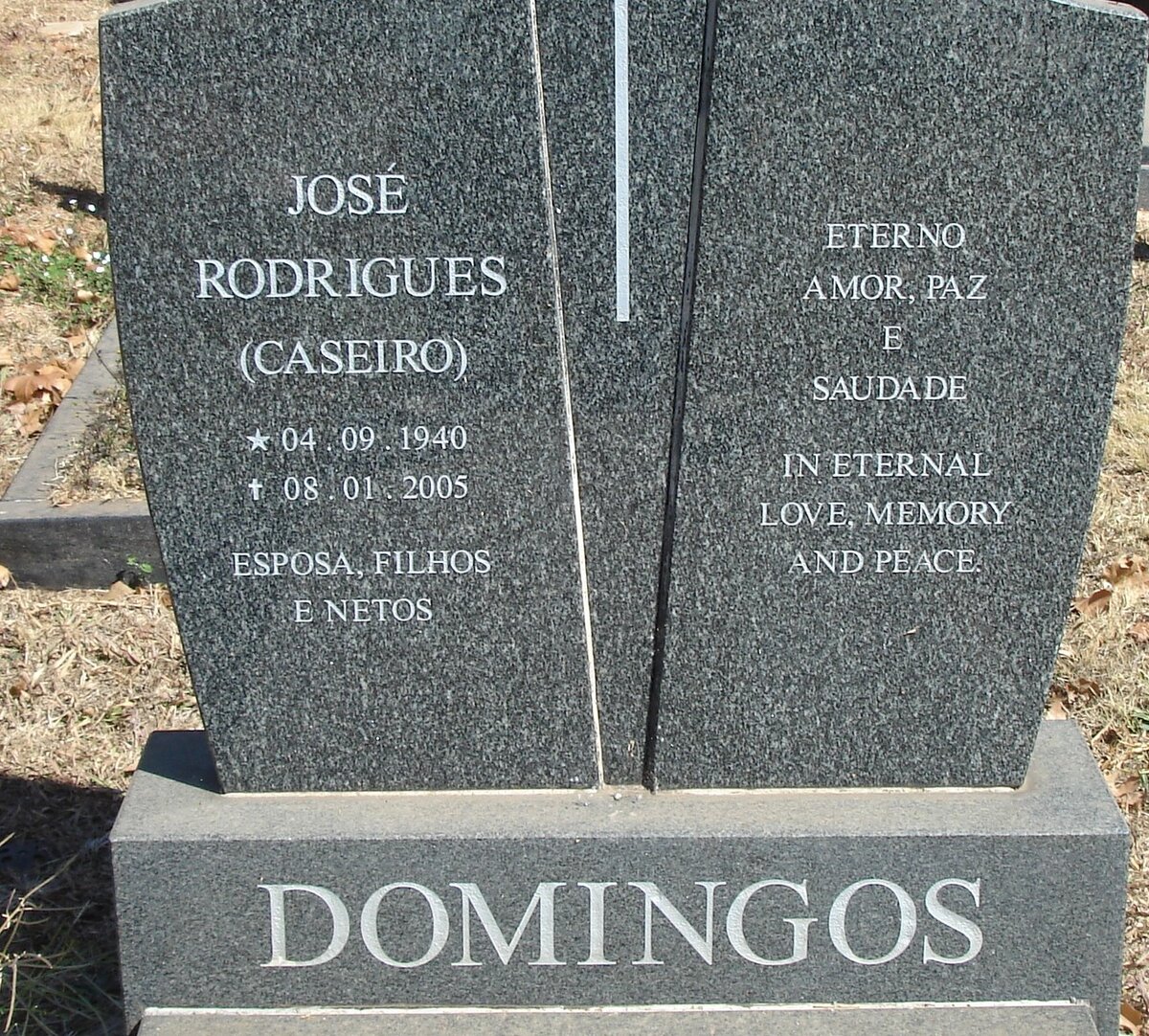 DOMINGOS José Rodrigues 1940-2005