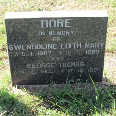 DORE George Thomas 1905-1994 &amp; Gwendoline Edith Mary 1907-1990