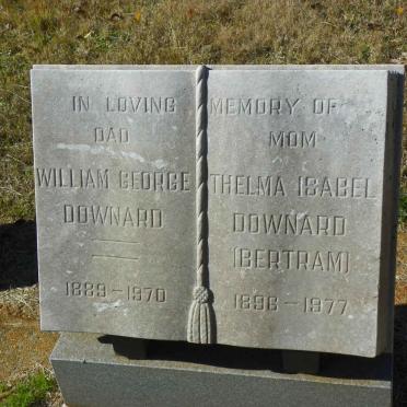 DOWNARD William George 1889-1970 &amp; Thelma Isabel BERTRAM 1896-1977