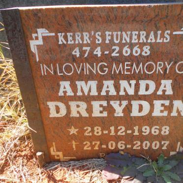 DREYDEN Amanda 1968-2007