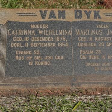 DYK Martinus Jacobus, van 1869-1955 &amp; Catrinna Wilhelmina 1875-1954