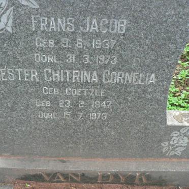 DYK Hester Chitrina Cornelia, van nee COETZEE 1947-1973