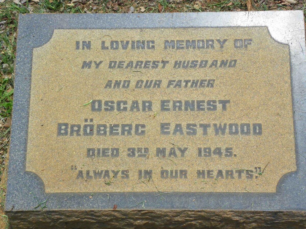EASTWOOD Oscar Ernest Bröberg -1945
