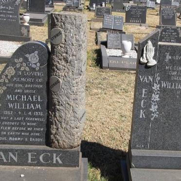 ECK William Rudolph, van 1916-1982 :: van ECK Michael William 1957-1976