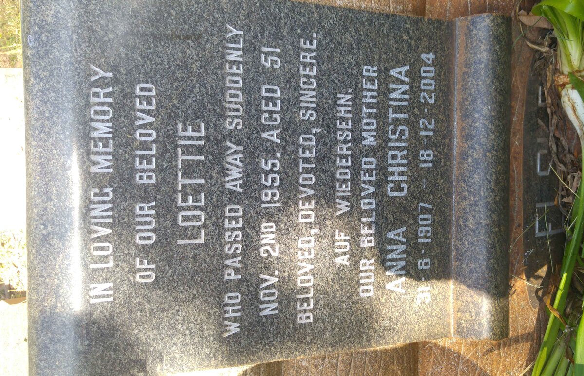 ELSKE Loettie -1955 :: ELSKE Anna Christina 1907-2004