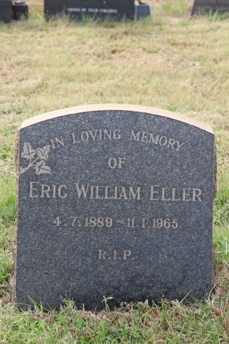 ELLER Eric William 1889-1965