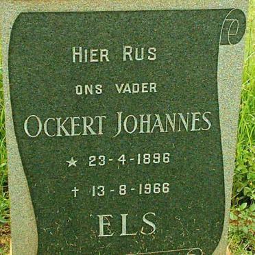 ELS Ockert Johannes 1896-1966
